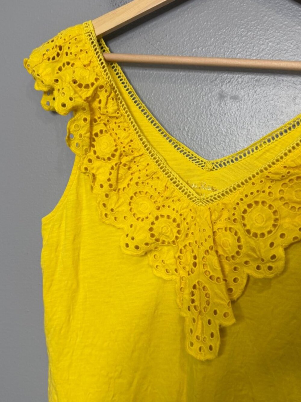 LILLY PULITZER plaza top in yellow size M - Picture 3 of 6